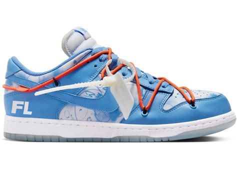 nike dunk off white futura unc